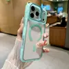 Suministro Directo de Fábrica Funda Magnética para Teléfono Apple Ip18Promax Soporte con Protección de Lente de Aleación de Aluminio 17 Funda Anticaídas