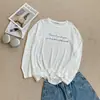 Camisa Manga Longa com Bordado de Letra Pequena em Liocel Simples Estilo Coreano, Proteção Solar, Relaxada e Confortável, Top Camiseta Estiloso e Versátil
