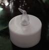 Suministro directo transfronterizo CR2032 vela electrónica pequeña de cera de té LED navideña lámpara de vela electrónica de llama anti-real alta y larga