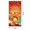 Camino de mesa de lino con diseño de dibujos animados de Papá Noel, Mantel para mesa de centro, Mantel decorativo para mesa de comedor, Venta al por mayor para mesa de sala de estar en Navidad