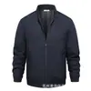 Leishibert Primavera e Outono Novo Estilo Jaqueta Não Amassa Gola Baseball Masculina Jaqueta Fina Jaqueta Casual Masculina