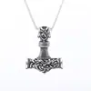Colar Pulseira Cabeça de Lobo Viking Retro Nórdico Mais Vendido no Exterior Conjunto de Corrente Viking Fabricante Atacado Dropshipping