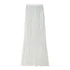 Roupas Femininas Europeias e Americanas AliExpress INS Mais Vendido Lapela Cintura Marcada Botão Jaqueta de Terno Decorada + Saia Média de Renda