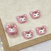 Hielo a través de la playa Dibujos animados de Hello Kitty Accesorios para uñas Hawái Lindo Gafas estéreo Gato KT Oso Accesorios para uñas