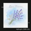 Fábrica certificada FSC em Dongguan, mini cartões de felicitações personalizados, cartões de mensagem florais, cartões de felicitações manuscritos impressos para combinar com caixas de presente