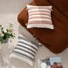 Tejido de Hilo de Algodón Amazon Transfronterizo Funda de Cojín Cojín de Oficina Moderno Sencillo Cojín de Cama Lateral Respaldo