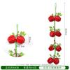 Brochetas de Fruta de Espuma Simulada Manzana Pimiento Decoración de Restaurante de Campo Estilo Pastoral Accesorios para Disparos Fruta Falsa Colgante