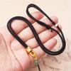 Collar de la verdad de seis caracteres dorados, cuerda tejida, colgante de Buda dorado, cuerda para colgante, para hombres y mujeres, fuerte, telescópica, para colgar del cuello, venta al por mayor