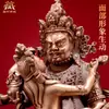 Cobre Púrpura Zangcun "Deuses da Riqueza das Cinco Direções por Cor e Sobrenome" Uso Doméstico Interno "Deuses da Riqueza Amarelo Preto Vermelho Verde Branco" Ornamento de Estátua de Buda de Cobre