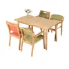 Sillón de madera maciza apto para personas mayores, mesa y sillas de comedor para personas mayores, muebles de bienestar para residencias de ancianos, silla cómoda para sentarse durante mucho tiempo
