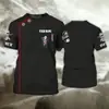 Camiseta de Moda de Verão Personalizada para Negócios de Barbeiro Estampa 3D Camiseta Neutra Casual Respirável Manga Curta