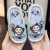 Sandálias infantis para idades de 2 a 9 anos, chinelos de desenho animado dopamina de verão antiderrapantes para ambientes internos e externos para meninos e meninas