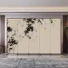 Divisória de tela sala de estar entrada é oposta à porta varanda hall do hotel quarto privado escritório hotel de luxo móvel dobrável
