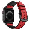 Adecuado para Correa de Apple Watch Applewatch11 Correa de Silicona y Cuero iWatch Pulsera de Muñeca de Piel de Vaca de Negocios