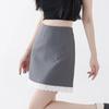 Falda de Lunares para Mujer 2025 Nueva Primavera y Verano Cintura Alta Petite Súper Moderna Elegante Encaje Línea A Bodycon Corta