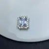 Retención de Color Fuerte Diamante Completo Cubo de Azúcar Grande Zirconia Agujero Pasante Caja Mágica Multi-Agujero Cuentas Cristal Hecho a Mano Juguete Pulsera DIY
