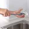 Cepillo de silicona de mango largo para tazas de agua, para el hogar, cocina, sin ángulo muerto, cepillo de limpieza para botellas de leche, cepillo para tetera, cepillo para tazas de té