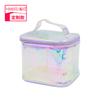 Fabricante Personalizado Laser Fantasma Pvc Impermeável Bolsa Cosmética Quadrada Bolsa de Armazenamento Diversos Mochila Bolsa de Higiene Fofa