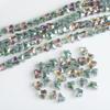 Colgante de Cristal de Vidrio Antiguo Agujero Mediano de 8 mm Mariposa Cuentas de Vidrio Electroplateadas Accesorios para Joyería DIY Pulsera Collar