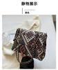 Bolsa Feminina Outono e Inverno 2023 Tote de Alto Padrão Retro Cor Contrastante Uma Alça Estilo Étnico Versátil Bolsa Transversal Bolsa de Mão em Lona