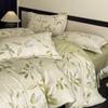 Lujo Francés Accesible Algodón Puro Cepillado Juego de Cuatro Piezas 2024 Nuevo Otoño e Invierno Ropa de Cama de Algodón Funda Nórdica Juego de Tres Piezas para Cama de Estudiante