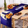 Toalha de Mesa de Halloween Transfronteiriça Criativa Novo Estilo Banner de Alto Padrão Decoração de Sala de Estar Arranjo de Festa Toalha de Mesa Bandeira Personalização
