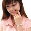 Pulsera de amor entrelazado para mujer pulsera de cobre blanco plateada estilo coreano plata de imitación moda joyería popular pulsera abierta
