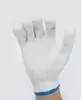 Luvas de Proteção do Trabalho Espessadas Resistentes ao Desgaste Luvas de Algodão Lã Branca Canteiro de Obras Espessadas Resistentes ao Desgaste Respiráveis Confortáveis Luvas Uso em Fábrica