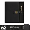 Set de regalo de caja para cuaderno personalizado, cuaderno, bolígrafo, unidad USB con grabado, se puede imprimir con logo, regalos promocionales corporativos personalizados