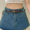 Cadena de Cintura Bohemia Trenzada Estilo Étnico para Mujer, Accesorios de Cintura de Diseño de Alta Gama, Accesorios de Ropa Versátiles Retro
