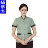 Roupas de limpeza de hotel de manga curta Shopping Center Tia Roupas de trabalho Roupas de verão Limpador de propriedade Roupas de limpeza femininas