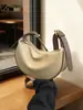 Bolsa de Dumpling Transfronteriza Otoño e Invierno 2025 en Stock, Bolso de Hombro Premium, Bolso Cruzado, Nuevo Bolso de Mujer Estilo Francés, Bolso Plegado, Vintage