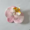 Cabeças de flores de orquídea artificiais impressas em 3D, caixa de presente para lembrancinhas, materiais florais DIY, decorações de casamento, enfeites para carro e suprimentos para artesanato feito à mão