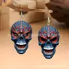 Pendientes de Halloween de Venta Caliente Transfronterizos, Pendientes de Calavera Aterradora de Acrílico, Accesorios de Halloween Creativos y de Moda