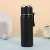 Taza serie de colores dopamina, taza térmica de acero inoxidable 304, taza de agua deportiva portátil con asa, tapa de resorte, taza de té para estudiantes