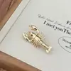 Artículo Popular Transfronterizo Europeo y Americano: Broche de Cangrejo Estilo Vacaciones en el Océano para Mujer, Estilo Minimalista Retro Simple, Accesorio Único de Moda