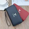 Cartera de Nuevo Estilo para Mujer con Doble Cremallera, Bolso Clutch Largo, Patrón Pebbled Sencillo a la Moda, Gran Capacidad, Doble Capa, Bolso para Teléfono Móvil