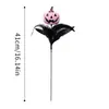 Decorações de Halloween Transfronteiriças, Acessórios Criativos para Buquês de Recortes de Abóbora com Caveira de Pena, Decorações para Festas em Casa