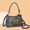 Bolsa tiracolo de ombro novo estilo 2026, bolsa almofada texturizada retrô personalizada, bolsa feminina de grande capacidade com alça de ombro larga