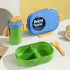 Lonchera de Doble Capa de Aspecto Elegante para Trabajadores de Oficina y Niñas, Lonchera de Microondas con Múltiples Compartimentos para Estudiantes, Lonchera Portátil con Tapa
