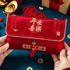 Sobres Rojos para Bodas, Exclusivos para Cambiar Títulos Formales, Diseño Único de Tela Nueva, Bolsas de Sobres Rojos de Alta Gama con Diseño de Tela