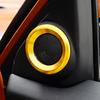 Adecuado para la modificación interior del Civic de décima generación, perilla de aire acondicionado, anillo decorativo de aleación de aluminio, anillo de inicio con un botón, decoración interior del coche