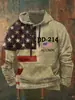 Comércio Exterior Roupas Masculinas 2026 Outono/Inverno Novidades Moletom com Capuz Masculino Largo Casual Estampa Digital 3D Manga Longa