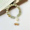 Cuentas de Rosario de Tubo Recto Gris Ahumado para Mujeres, Pulsera de Cuentas de Rosario Gris Ahumado Degradado, Cuentas de Meditación, Alivio del Estrés para Estudiantes