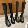 Botas hasta la rodilla para mujer 2025 Nuevo Otoño e Invierno Estudiante Botas por encima de la rodilla Botas planas altas Botas de montar a la moda
