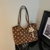 Bolso Tote de Lunares Nuevo 2026 para Mujer, Bolso de Hombro Estilo Coreano, Bolso de Axila de Gran Capacidad para el Trabajo, Bolso de Mano Moderno y Sencillo