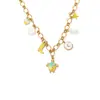 Collar Colgante de Tortuga Perla Luna Transfronterizo Accesorios Lujo Ligero Nicho Estilo Vacaciones Verano Dopamina Mujer Gama Alta