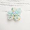 Tocado de flores de malla con forma de perla de colores de estilo coreano para niños, accesorios para bolsos de ropa DIY, decoración
