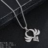 Nova Personalidade Masculino e Feminino Bidimensional Original Olho de Deus Colar Elemento Poder Jogo Cercando Homens e Mulheres Colar Jóias