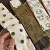 Songmu Songmu "Serie de Ilustraciones de Perros" Calcetines de Media Caña Sin Costuras con Dedos Divididos, Lindos Calcetines de Algodón Holgados Estilo Japonés para Mujer